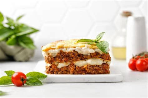 Premium Photo Lasagna Homemade Italian Lasagne With Bolognese Meat