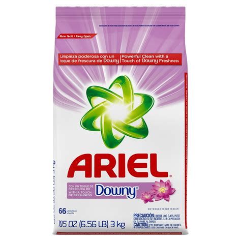 Ariel with Touch of Downy, 66 Loads Powder Laundry Detergent, 105 oz ...