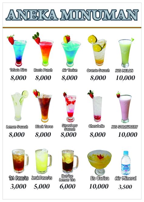 SEAFOOD JOGJA: Menu Minuman