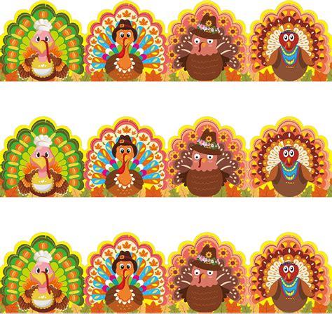 Amazon 72 Feet Thanksgiving Turkey Borders Trim For Bulletin Board