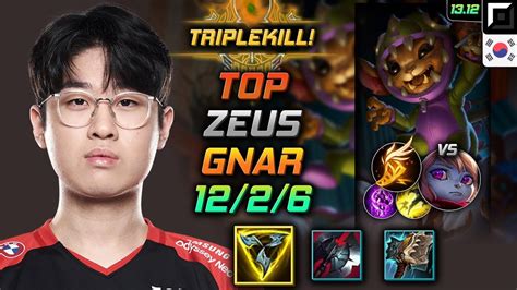 Zeus Gnar Top Kr Youtube