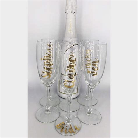 Personalised Prosecco Glasses Champagne Flutes Wedding Bride - Etsy