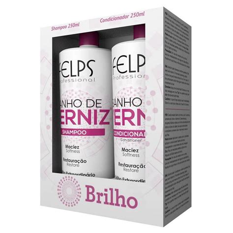 Kit Felps Banho De Verniz Shampoo Ml Condicionador Ml Flowers