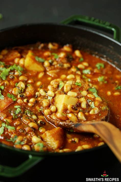 Black Eyed Peas Curry Recipe Swasthi S Recipes