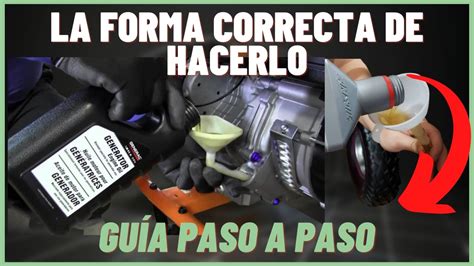 Cómo Cambiar el Aceite de un Generador Paso a Paso Cambiar Aceite de