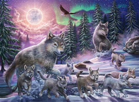 Ravensburger Kinderpuzzle 12908 Nordwölfe Wolf Puzzle für Kinder ab