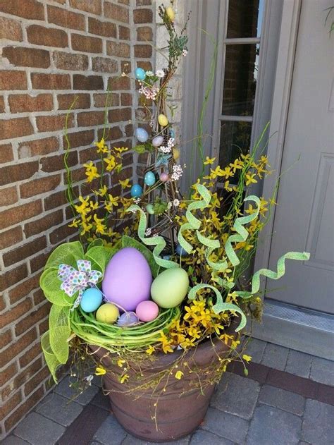 42 Best Easter Front Porch Decor Ideas Homyhomee Easter Porch Decor