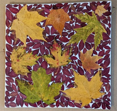 Glue the Fall to Your Wall: How to Make a Fall Leaf Collage | Looking out Loud