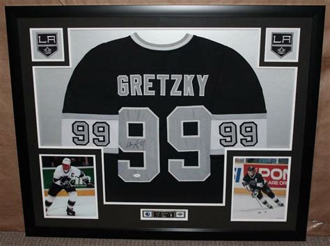 Wayne Gretzky Autographed Black Kings Jersey - Beautifully Matted and ...