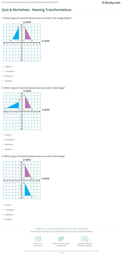 Geometry Transformation Composition Worksheet Proworksheet My Id