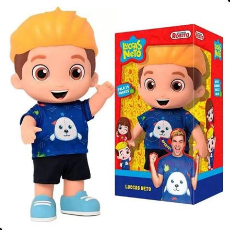 Boneco Lucas Neto Loiro Csom Brinquedo 15 Frases Youtuber Rosita