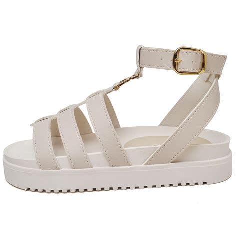 Sandália Papete Feminina Off White LUNA 2068DB