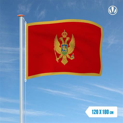 Vlag Montenegro X Cm Bol