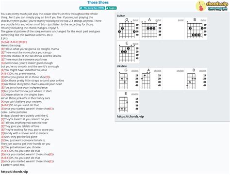 Chord: Those Shoes - tab, song lyric, sheet, guitar, ukulele | chords.vip