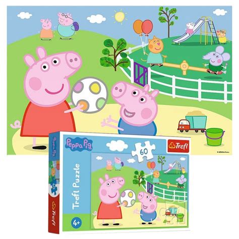 Trefl Puzzle Świnka Peppa 60 Elementów BEZPIECZNE 13848348858 Allegro pl