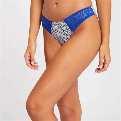 Culotte Bleu Kim Morgan Lingerie Lemon Curve