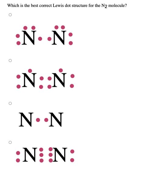 Solved Which is the best correct Lewis dot structure for the | Chegg.com