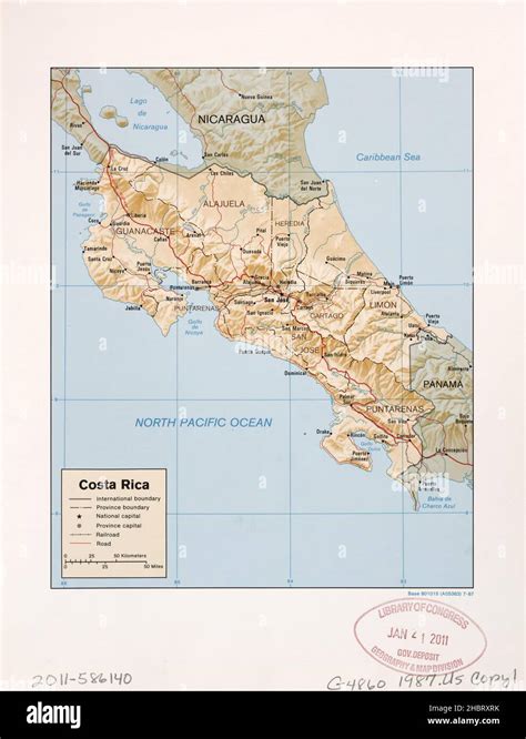 Map Of Costa Rica Fotos Und Bildmaterial In Hoher Auflösung Alamy