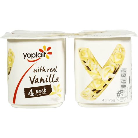 Yoplait Vanilla Yoghurt 4x175g Woolworths