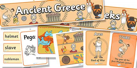 Ancient Greece Display Pack Creat De Profesori Twinkl