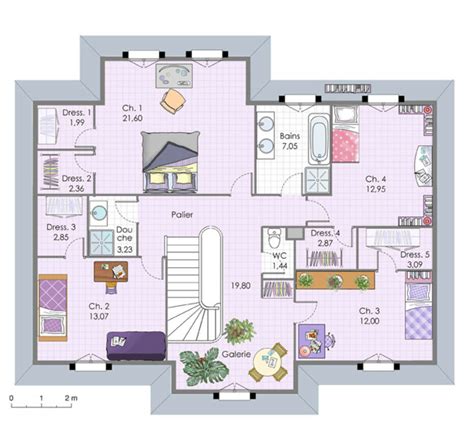 Plan Maison Familiale 4 Chambres