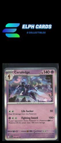 Pokemon Sv Paldean Fates Ceruledge Holo Ebay