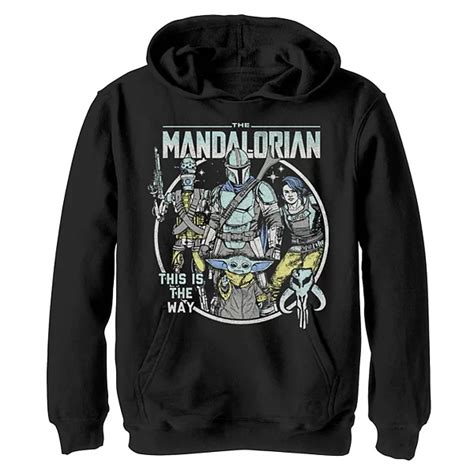 Boys 8 20 Star Wars The Mandalorian Crew Pop Art Graphic Hoodie