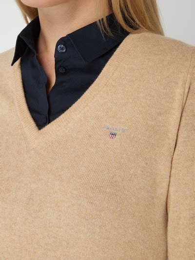 Gant Pullover Aus Wolle Sand Online Kaufen