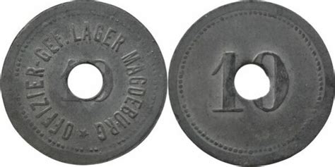 Pfennig Magdeburg Offizier Gef Lager Ville De Magdebourg