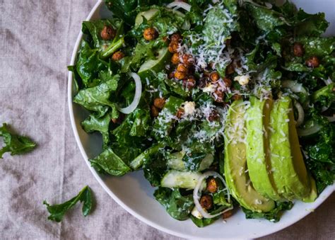 Kale Salad With Toasted Chickpeas Avocado And Lemon Mustard Vinaigrette Jawns I Cooked