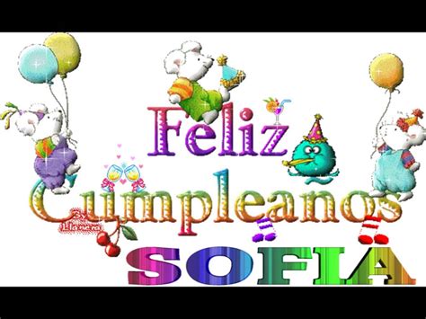 Imágenes de feliz cumpleaños sofia