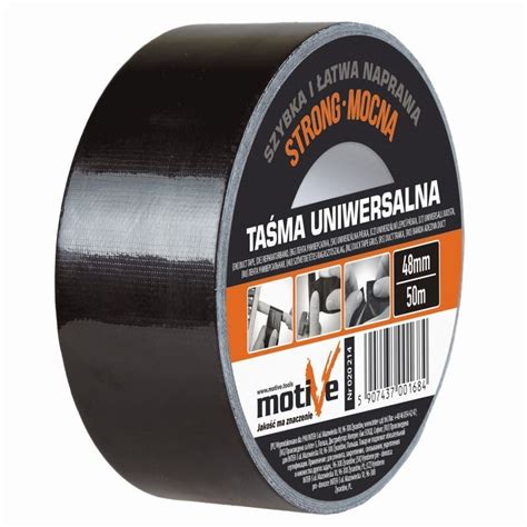 Banda Adeziva Strong Duct Tape Neagra Profesionala 48mmx50m Motive