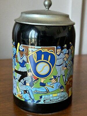 Vintage 1982 Milwaukee Brewers American League Champions Stein 333