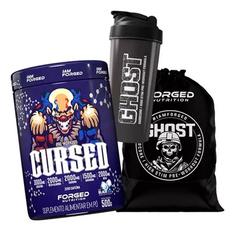 Pré Treino Cursed Zero Cafeína 500g Coq Sacochila Forged