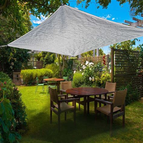 Waterproof Sun Shade Sails Canopy 6 56x6 56FT Sand Rectangle Shade