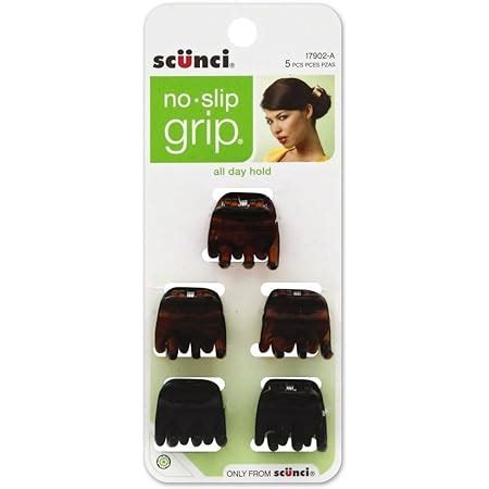 Amazon Conair Scunci No Slip Grip Mini Octo Jaw Clips Ea