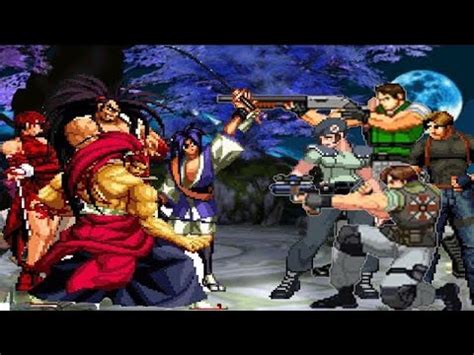 KOF Memorial Mugen Samurai Shodown Team Vs Resident Evil Team YouTube