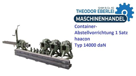 ID 29280 Container Abstellvorrichtung 1 Satz Haacon Typ 14000 DaN YouTube