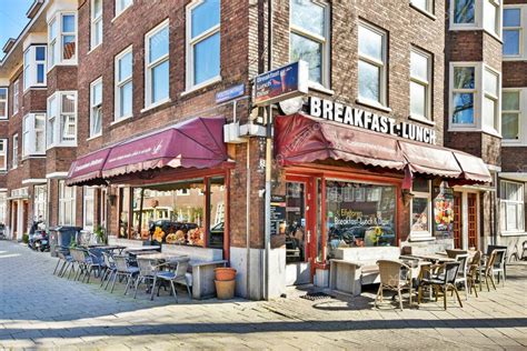 Msterdam Pa Ses Bajos De Abril De Un Restaurante Al Aire