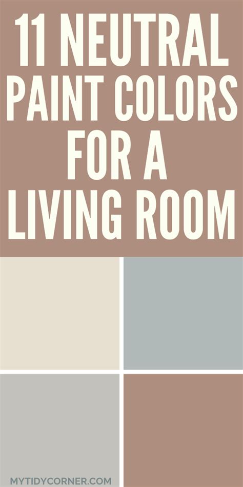 11 Best Living Room Paint Color Ideas - Neutral Paint Colors! | Paint ...