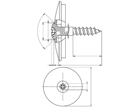 Pozi Raised Countersunk Woodscrews Mm Sealing Washer