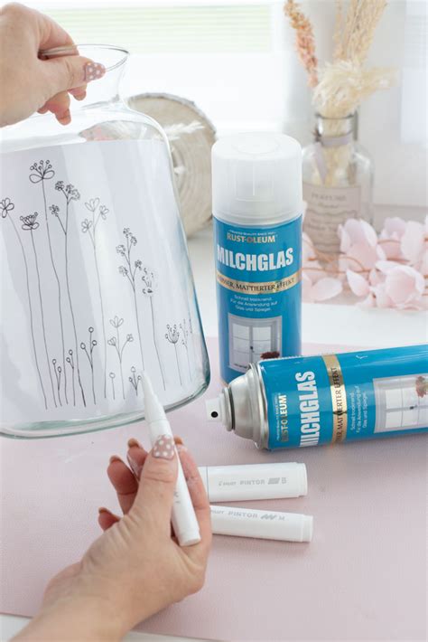 Milchglas Windlicht Selbst Machen DIY Blog Salakreativ