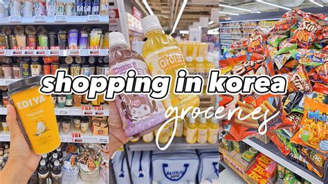 Shopping In Korea Vlog Supermarket Food With Prices Snacks