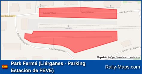 Park Ferm Li Rganes Parking Estaci N De Feve Stage Map