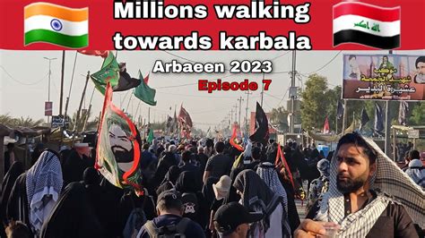 Thousands Of Indian Walking Towards Karbala From Najaf Arbaeen 2023