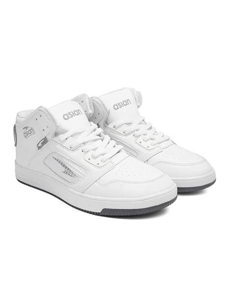 Buy Men's White High-Top Sneakers Online in India at Bewakoof