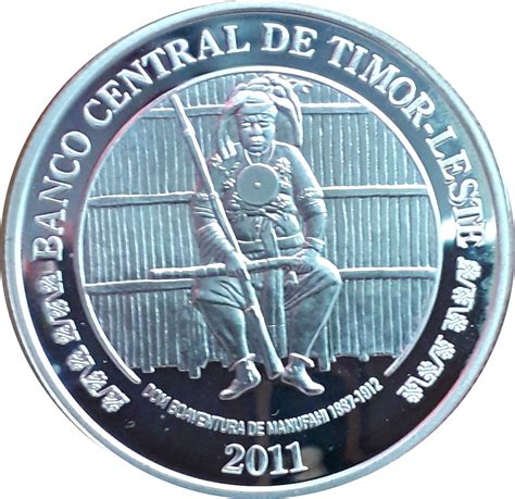 100 Centavos Boaventura De Manufahi Silver Timor Oriental Numista