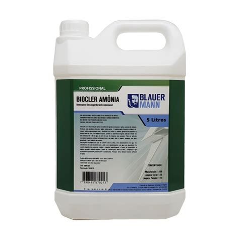 Detergente desengordurante amônia 5 lt 110 lt Blauermann Vicell