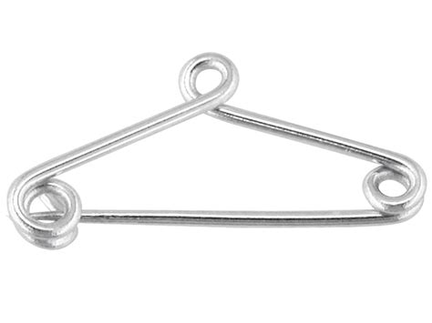 Sterling Silver Safety Pin Pack Of 10