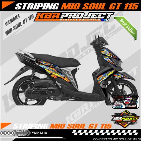 Mio Soul Gt Stiker Striping Motor Keren Lis Variasi Mio Soul Gt